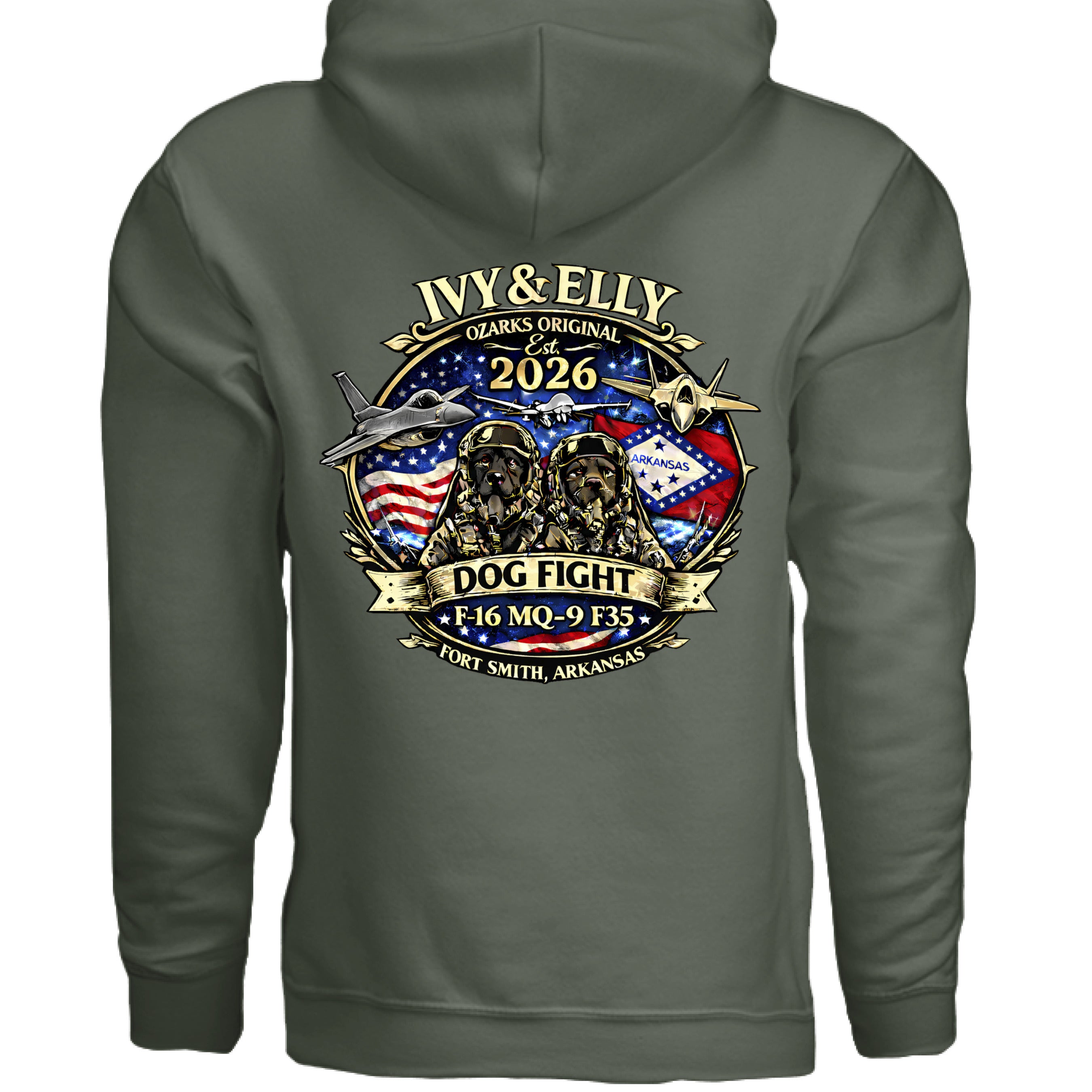 MILITARY GREEN - BACK