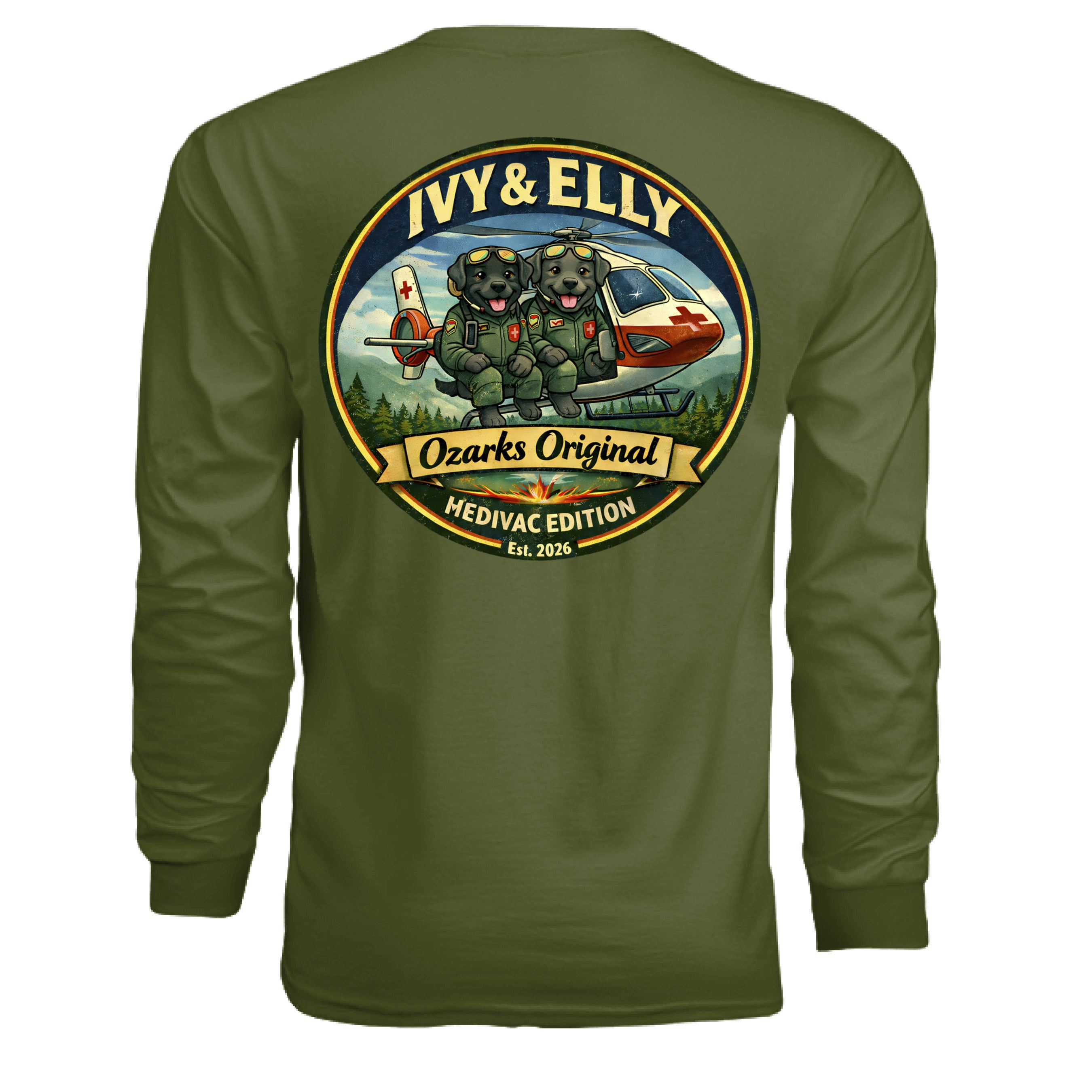 MILITARY GREEN - BACK