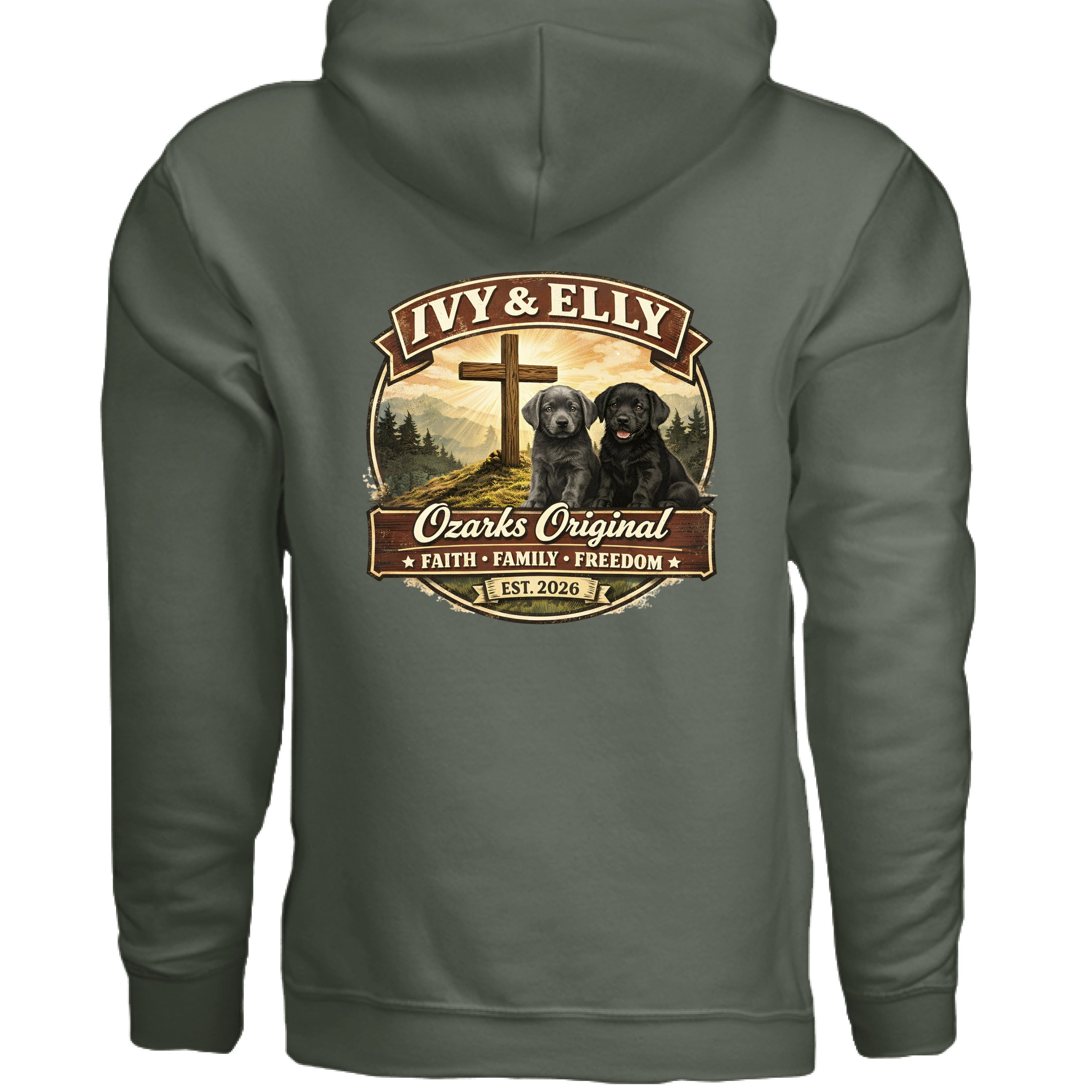 MILITARY GREEN - BACK