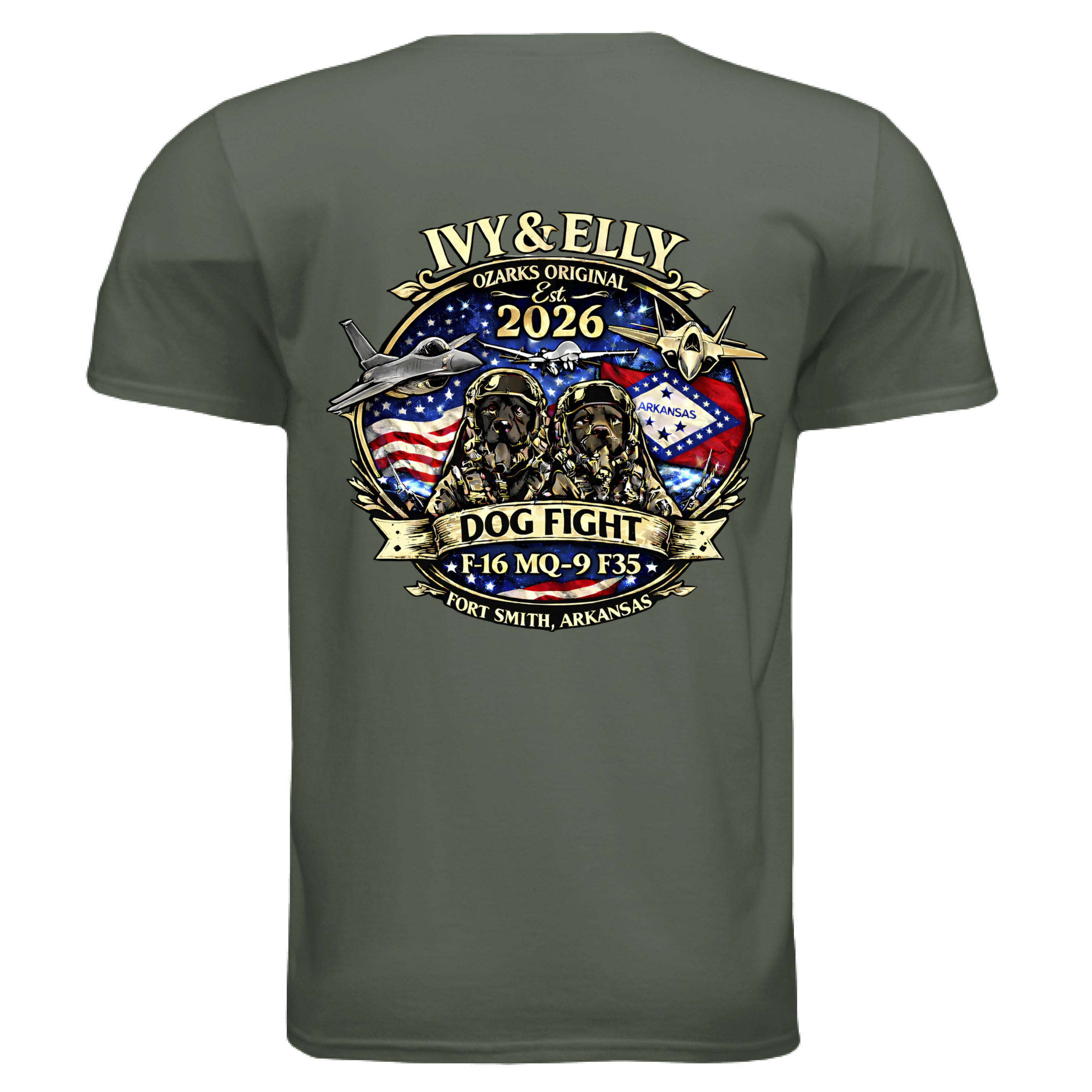 MILITARY GREEN - BACK